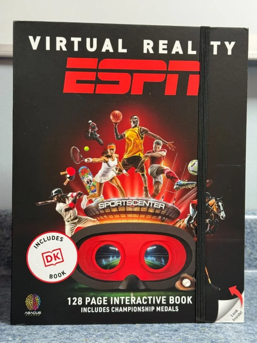 Abacus Brands Virtual Reality ESPN Gift Box  Illustrated Interactive VR Book NEW